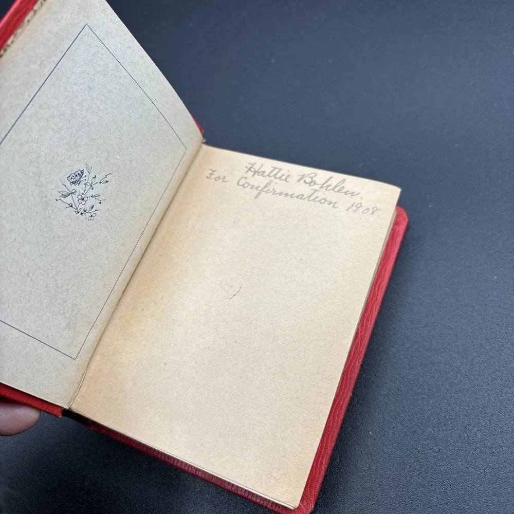 Antique 1908 Illustrated German Christian Forget Me Not Book‎ Vergissmeinnicht